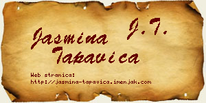 Jasmina Tapavica vizit kartica